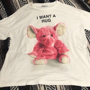 Zara Oversized Graphic Tee